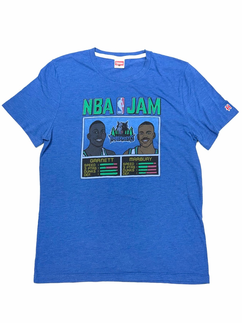 Homage NBA Jam Minnesota Timberwolves Garnett Marbury T-Shirt Men’s L